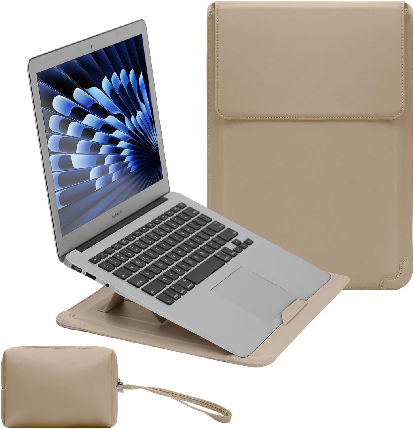 15-16 Inch Laptop Sleeve Case with Stand for MacBook Pro 15/16