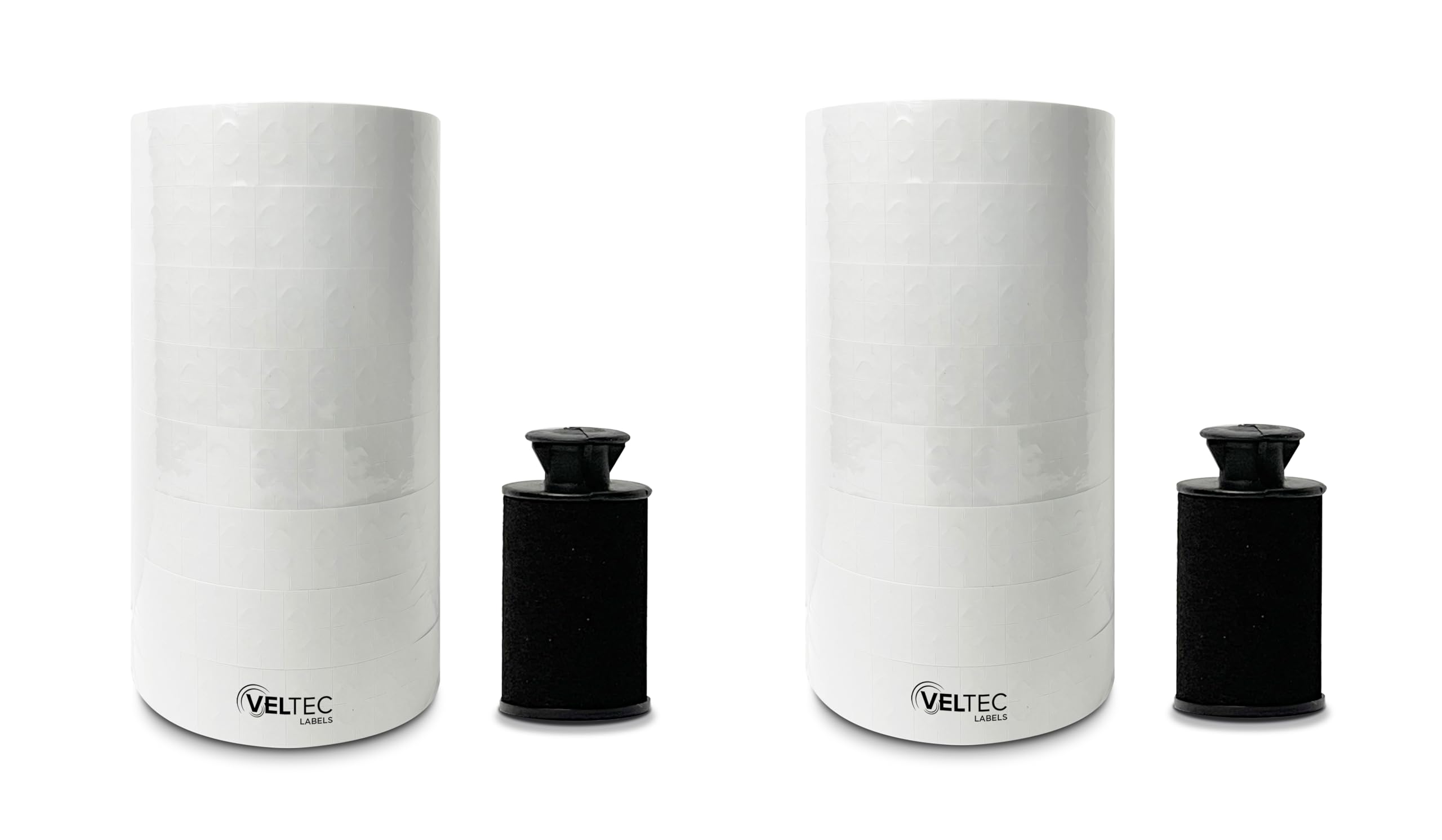 White Labels for Monarch Paxar 1131 One-Line Price Gun, 2 Sleeves, 16 Rolls Pricemarking with 2 Ink Rolls