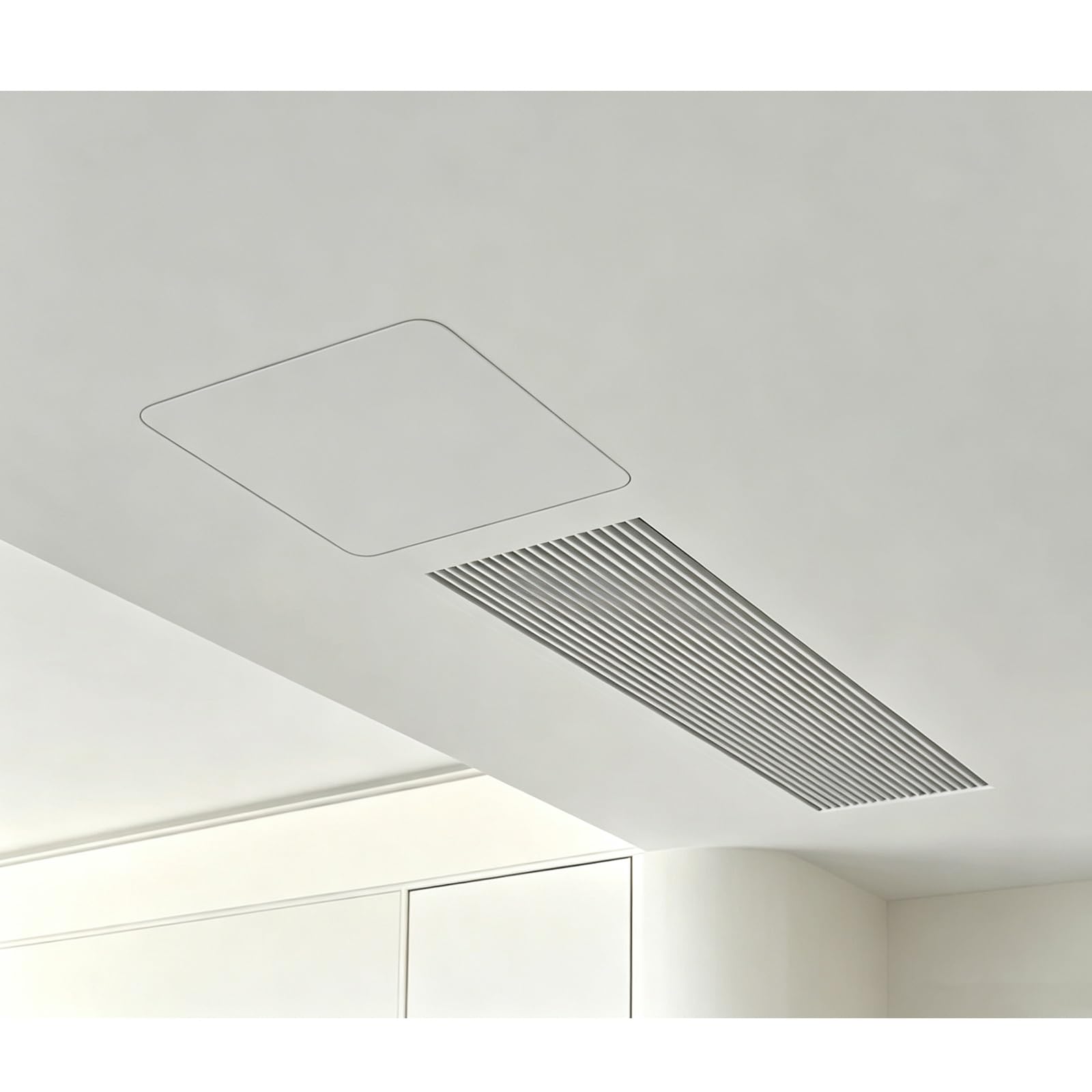 Panel Dostępowy do Sufitu, do Płyt Gipsowo Kartonowych 20×20cm–60×60cm | Pogrubiona Rama ABS, Nadająca Się do Malowania, do Rur Sufitowych i Wlotów Konserwacyjnych(450x450mm)