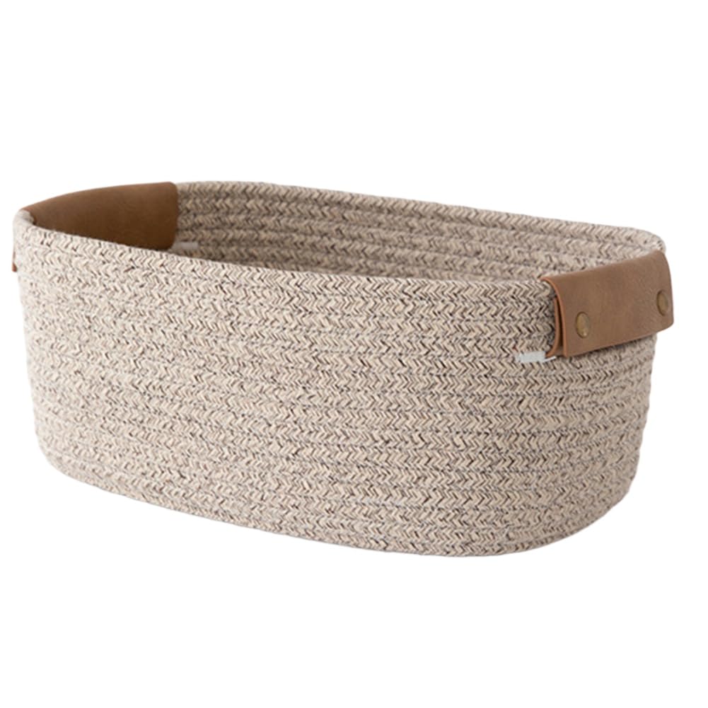 UDSKNV[KSL Multi-Function Storage Basket Snacks Small Objects Household Sundries Desktop Woven Basket A