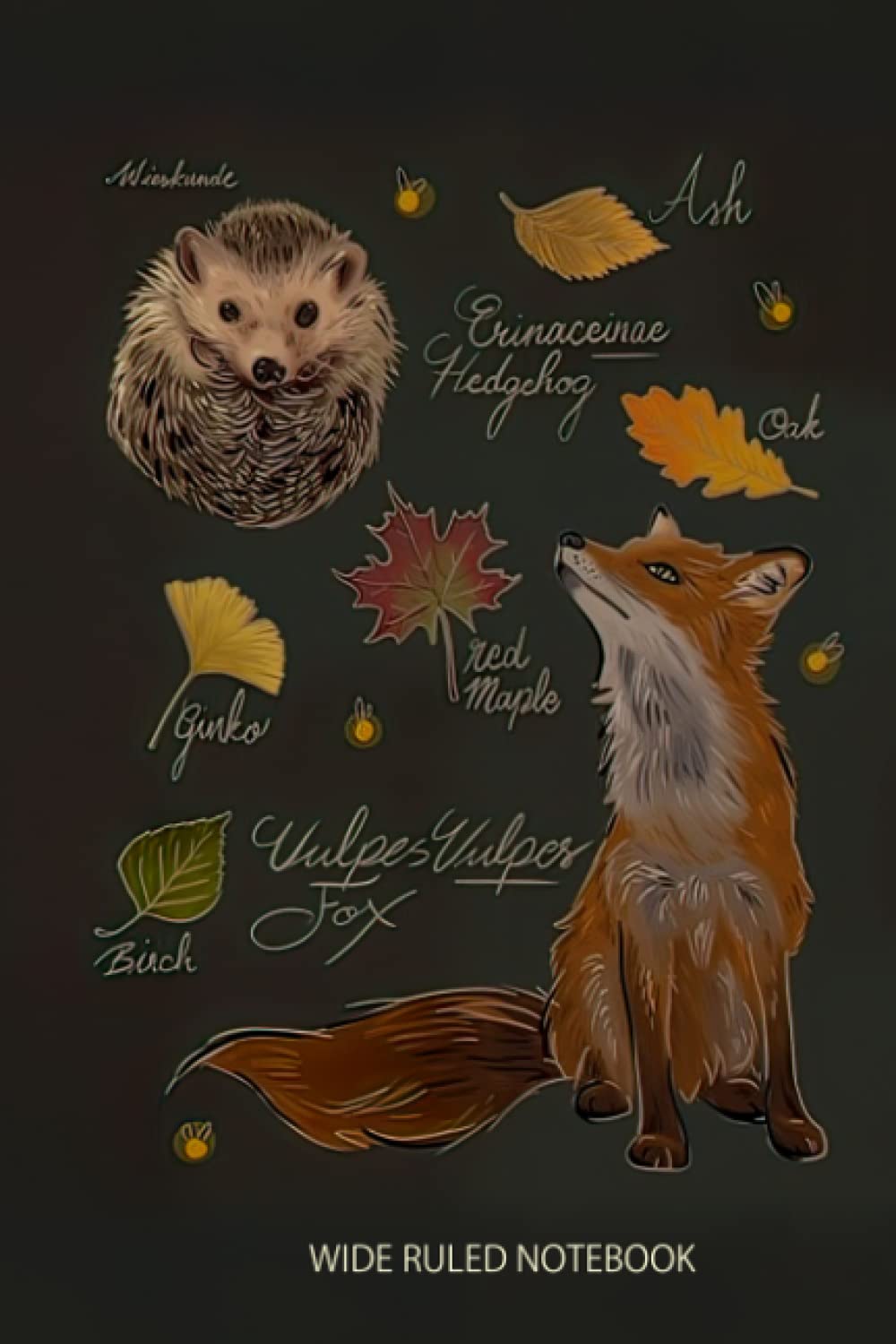Wide Ruled Notebook: The Complete High Quality Fox Study And Hand Hedgehog Baking Autumn Line Leaves House Firefly Office Display Story Notebooks How To Compose Back School For Work, Doodle