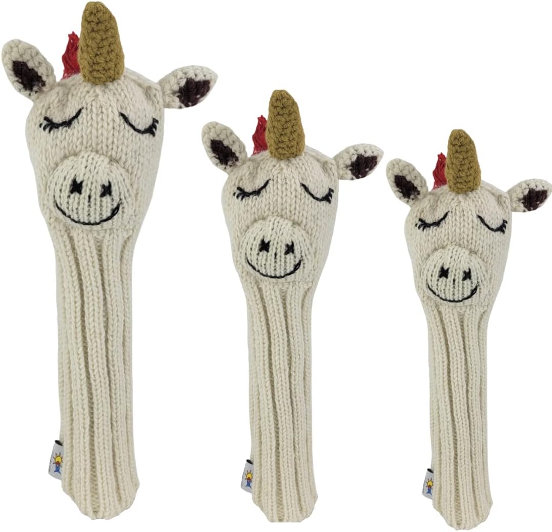 Unicorn Knit Wool Golf Club Headcover by Sunfish (Driver)