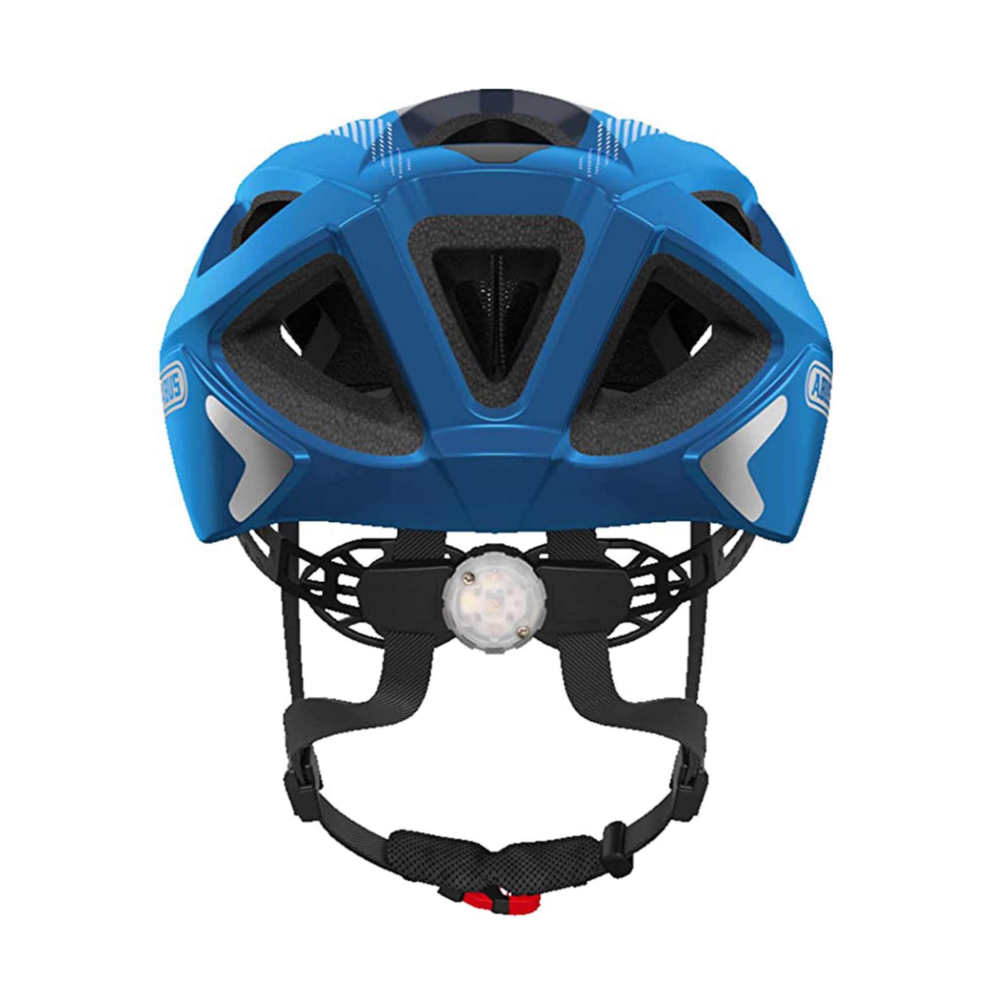 ABUS Kask rowerowy Aduro 2.0 ze światłem, Niebieski, Rozmiar M
