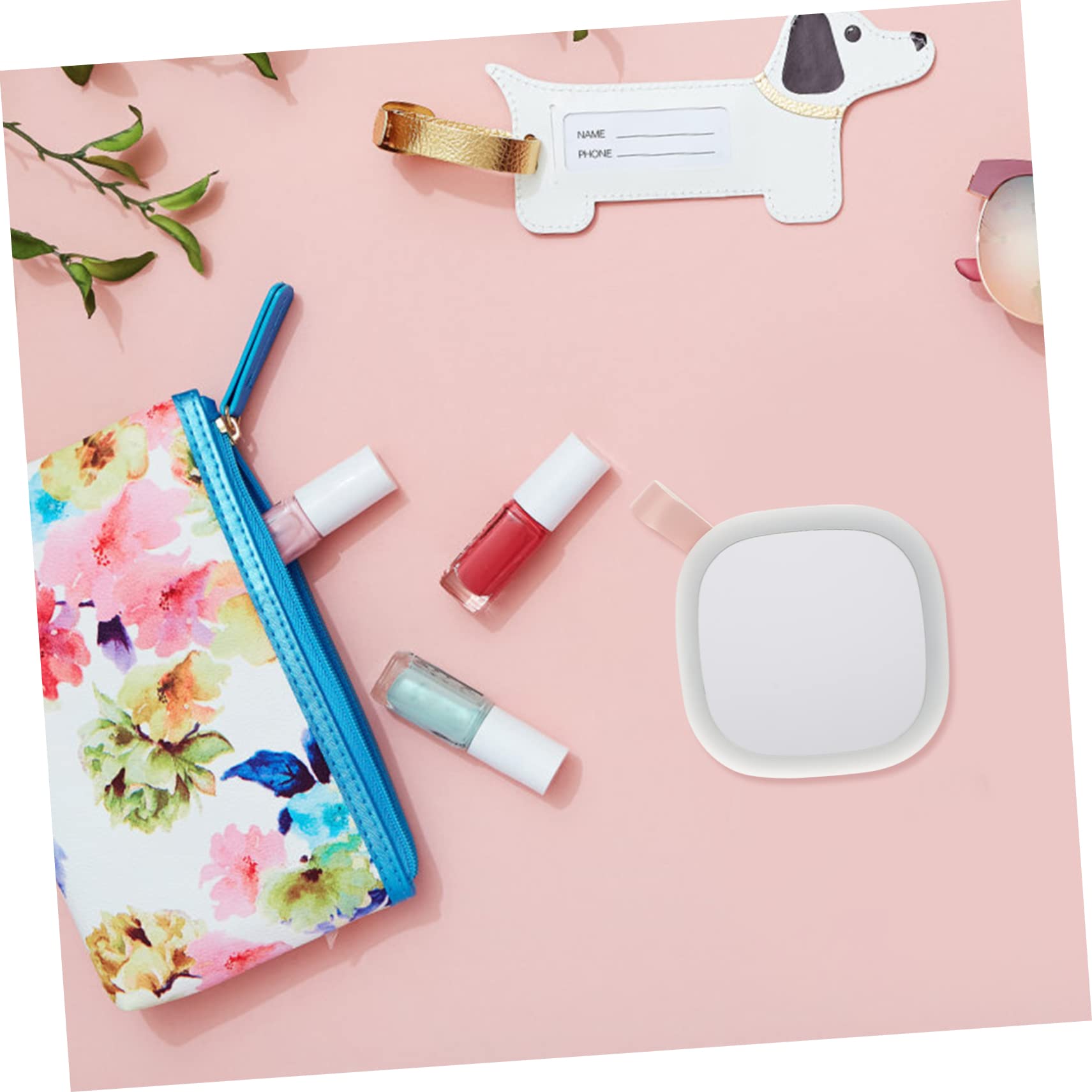 Alipis 2 Mini Specchietti Tascabili Con Luce Led Specchietti Cosmetici Portatili Per Ragazze Strumento Per Il Trucco A Led Facile Da Usare