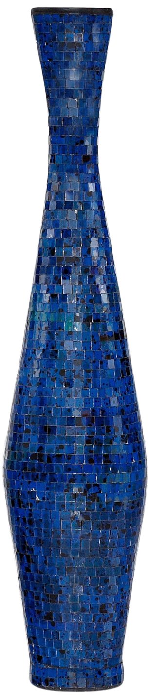 Mosaic Decorative Vase, Medium, Ocean Blue