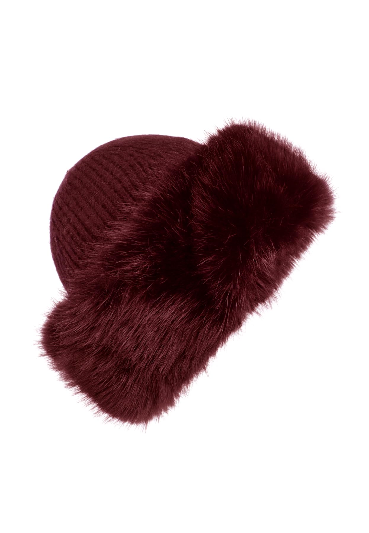 QUEEN HELENA Sombrero de Invierno Cálido con Pelo Suave para Mujer CP07