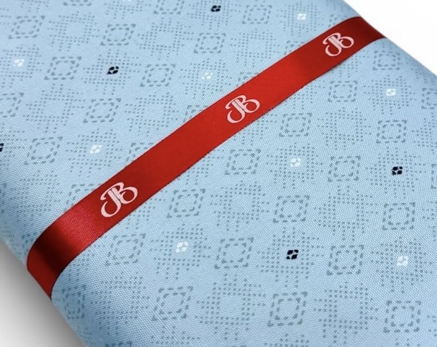 Image of JHABAK'S Unstitched Print Shirt Fabric for Men - Polycotton Material - 2.25Meter Shirt Piece Cloth