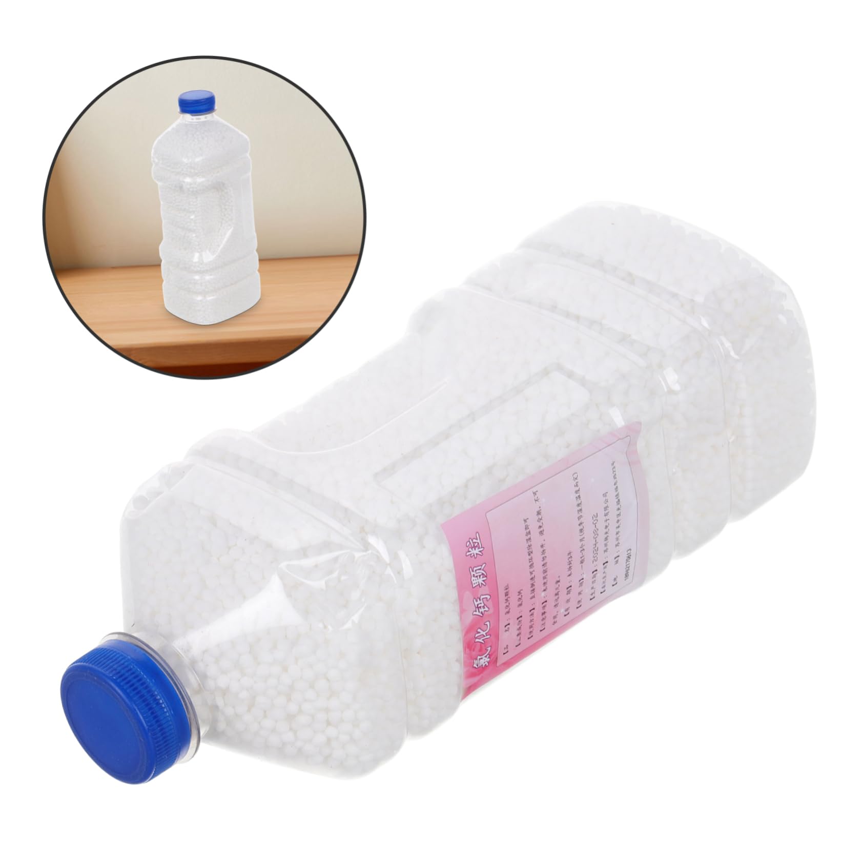 OUNONA 2 Pezzi Particelle di deumidificazione assorbitore d'acqua ricarica degli assorbitori di umidità rimozione dell'umidità per la casa assorbitore di odori per la casa plastica bianca