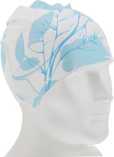 Miniatura 1 de Gorro de natación para mujeres, hombres y niños, silicona para cabello largo, sombreros de natación impermeables para adultos, cómodos y elegantes