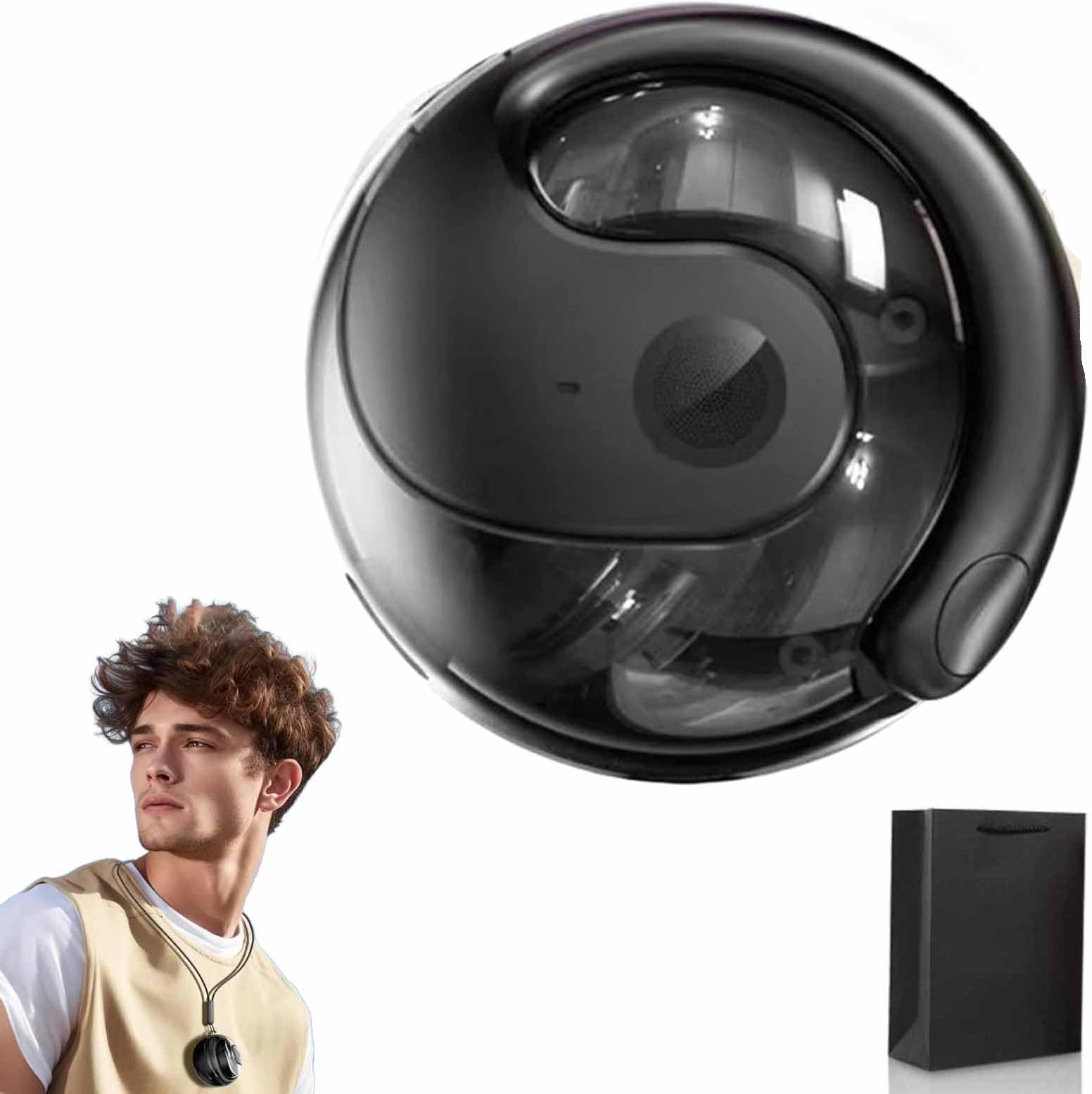 T26 Pro Wireless Bluetooth Ai Translation Earbuds, Hy-T26 Pro Ows Wireless High Precision Bluetooth Translation Headphones Supports 75 Languages Real Time (Black)