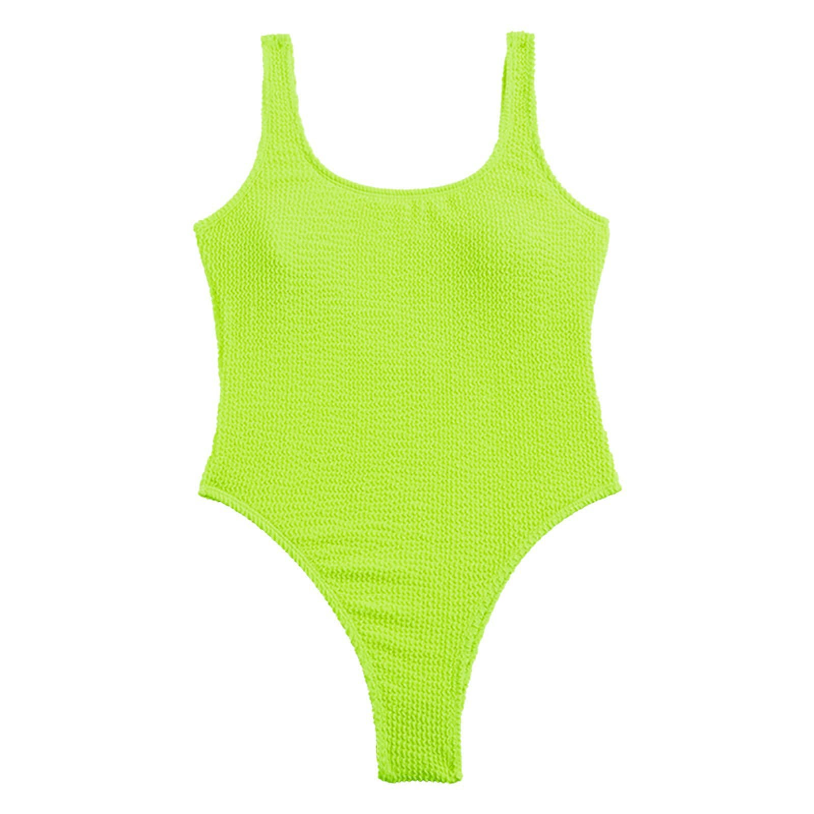 Generico Costume da Bagno Donna, Costumi Interi da Pancia A Vita Alta Avvolgere Tie Back Monokini Costumi Intero, Tessuto Anti-Macchie