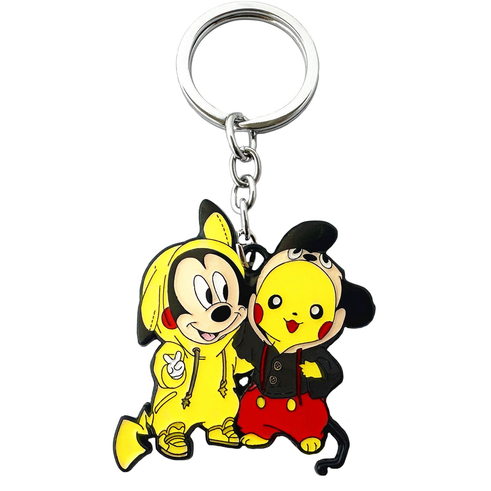 QIANGAO Stitch Keychain Anime Cosplay Jewelry Keychain Gifts for Men Woman