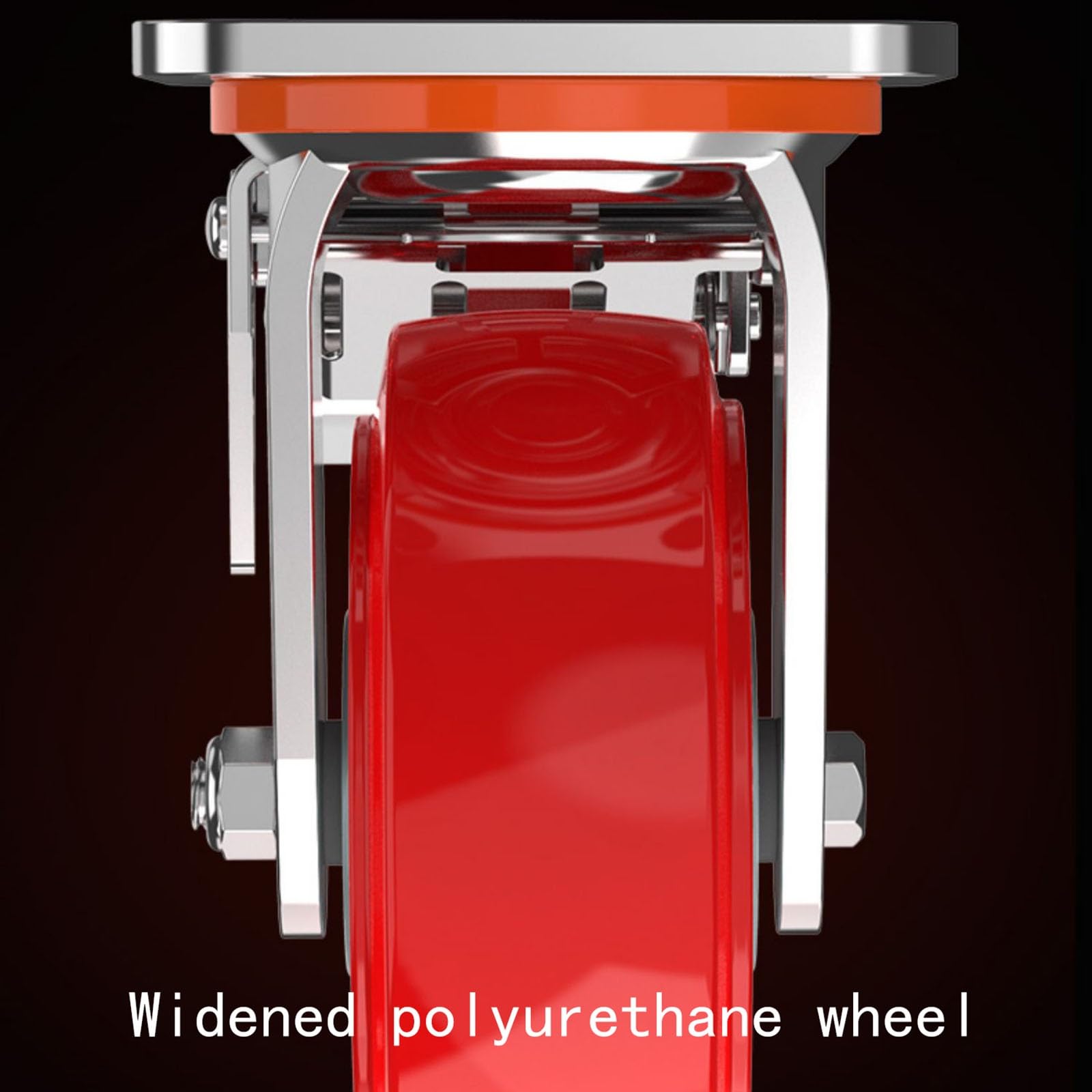 schwer Du Polyurethan - 4 Set schwenkbar feststellbar Rollen für Möbel & Werkbank - 4"/5"/6"/8" Größen - industriell Mobilität Lösungen
