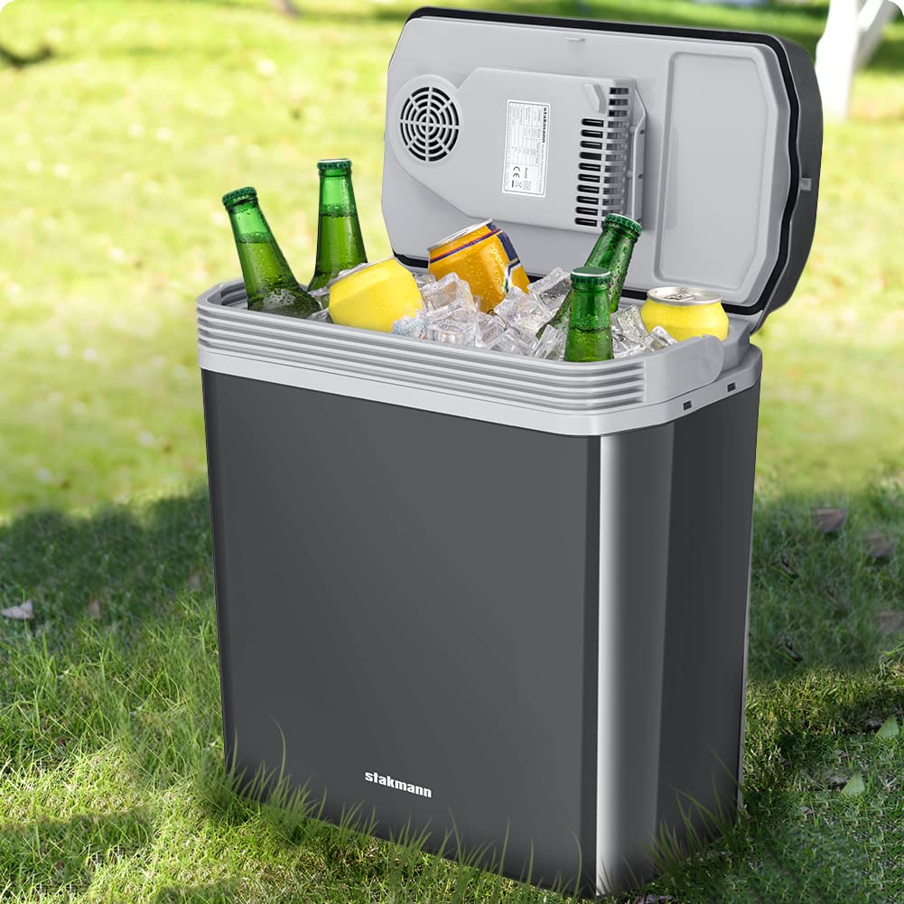 Frigorifero Elettrico Portatile 24L Mini Frigo 230V 12V Freddo Caldo per Auto Camper