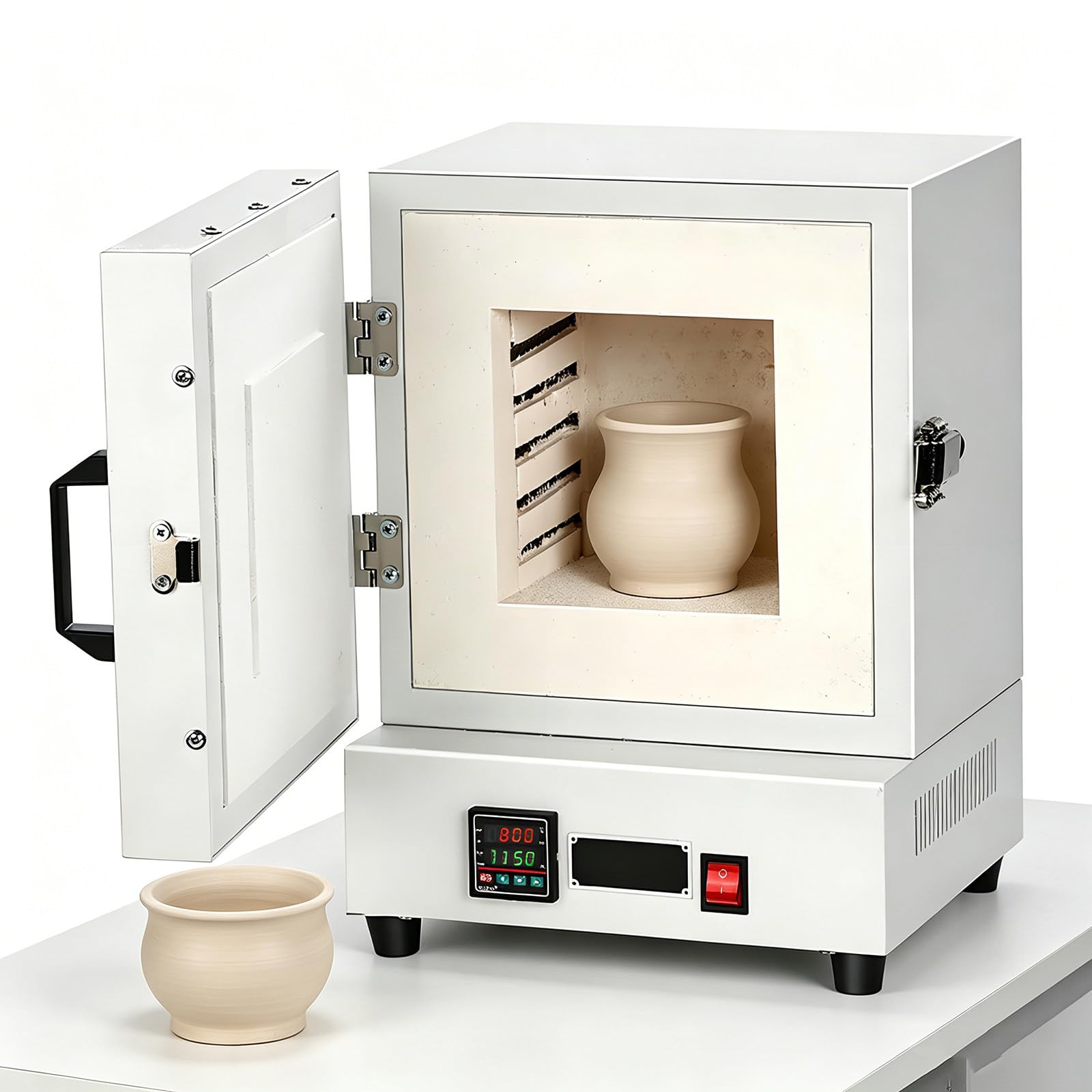Horno de fusión eléctrico de 2000W y horno cerrado de mufla para metales