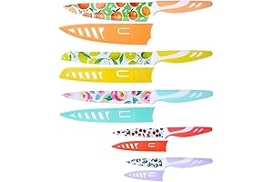 Pioneer Woman 10-Piece Nonstick Kitchen Knife Set with Blade Guards