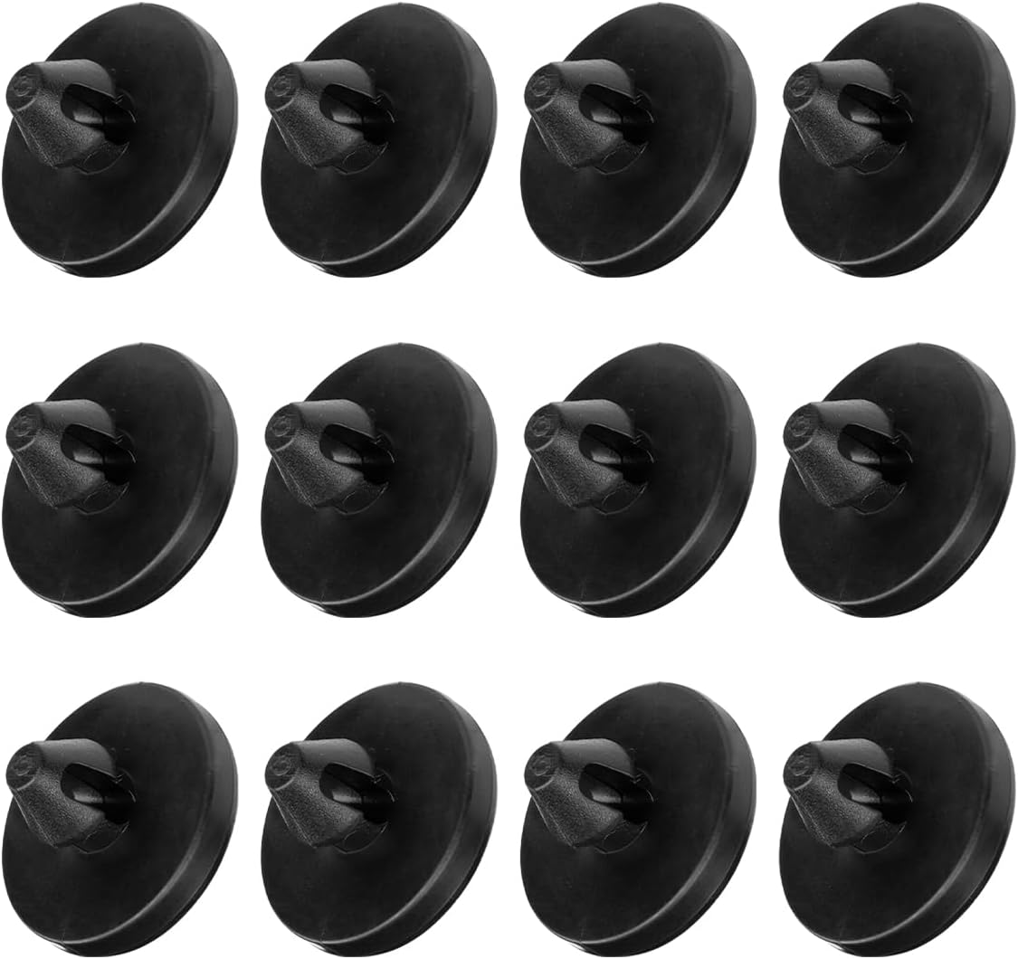 Mandark 12PCS Car Brake Switch Stopper, OEM# 90541-06036 Vehicle Brake Pedal Pad Stopper, Automotive Brake Light Switch & Clutch Pedal Stopper, Universal for SUV, Sedan, Truck (Black)