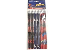 Yeegfeyaa Marvel Spider-Man: 12 Wood Pencils