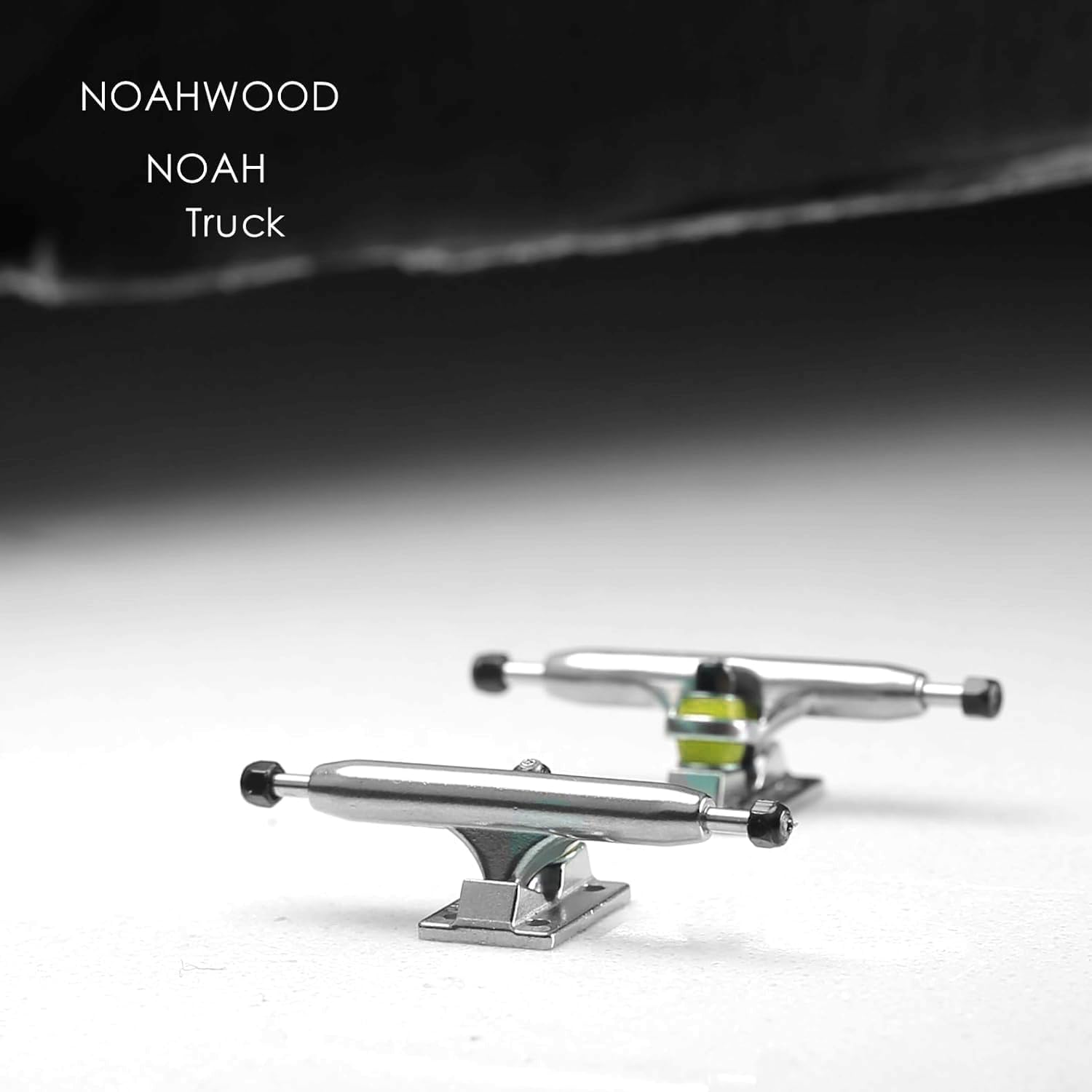 DIY Pro Fingerboard Truck 34mm Sliver Noah ii Truck (Yellow PU+Black Lock nut)