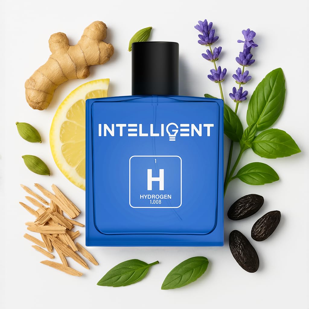 - Intelligent Hydrogen Eau de Parfum | Cologne for Men | Fresh, Playful, and Elegant | 3.4 Fl Oz (100 mL)