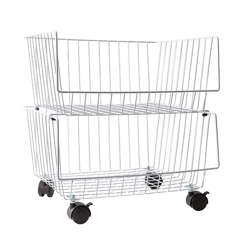 WFF Vertical Shelves, Bathroom Three-Layer Multi-Functional Metal Belt Rack Shelf, Suitable for Dining Room, Bedroom, Kitchen tox Save Space (Size : 2 Layers)