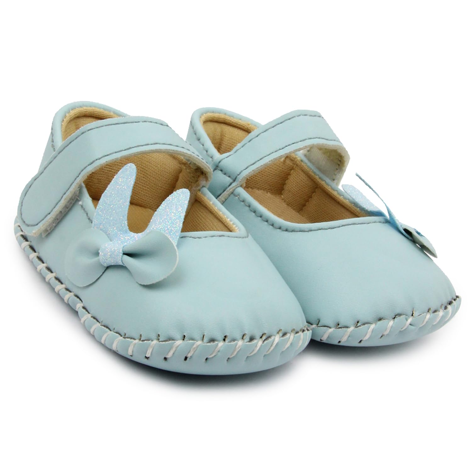 Neska Moda 6 To 12 Months Baby Girls Synthetic Leather Floral Bow Sandal Booties (Blue)-BT1892 (B0C94PCB5Q) Amazon Price History, Amazon Price Tracker