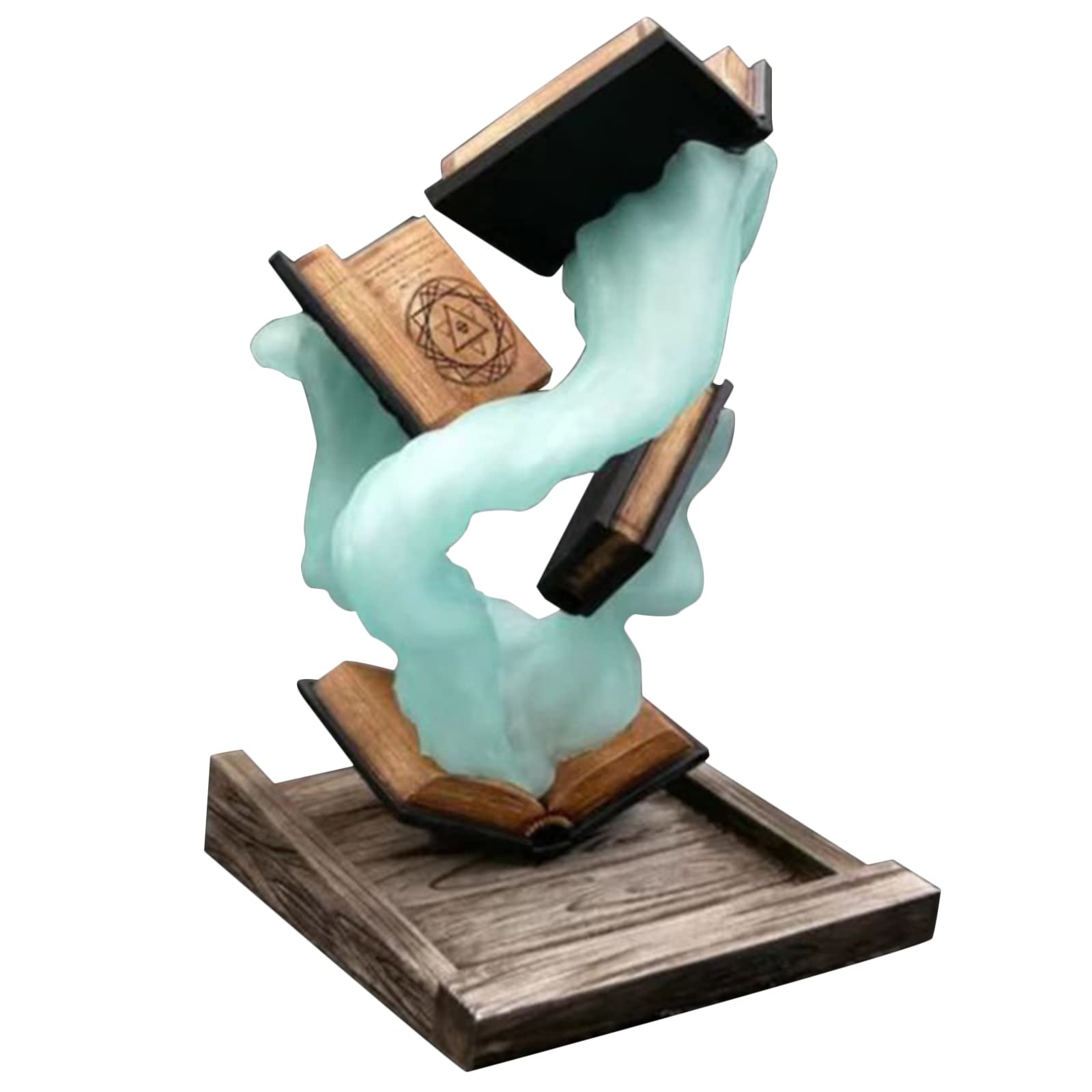 Siyano Green Tomes Of Magic Dice Tower，Dice Tower Captivating Centerpiece，Tabletop Role Playing Game Rolling Tower With Tray