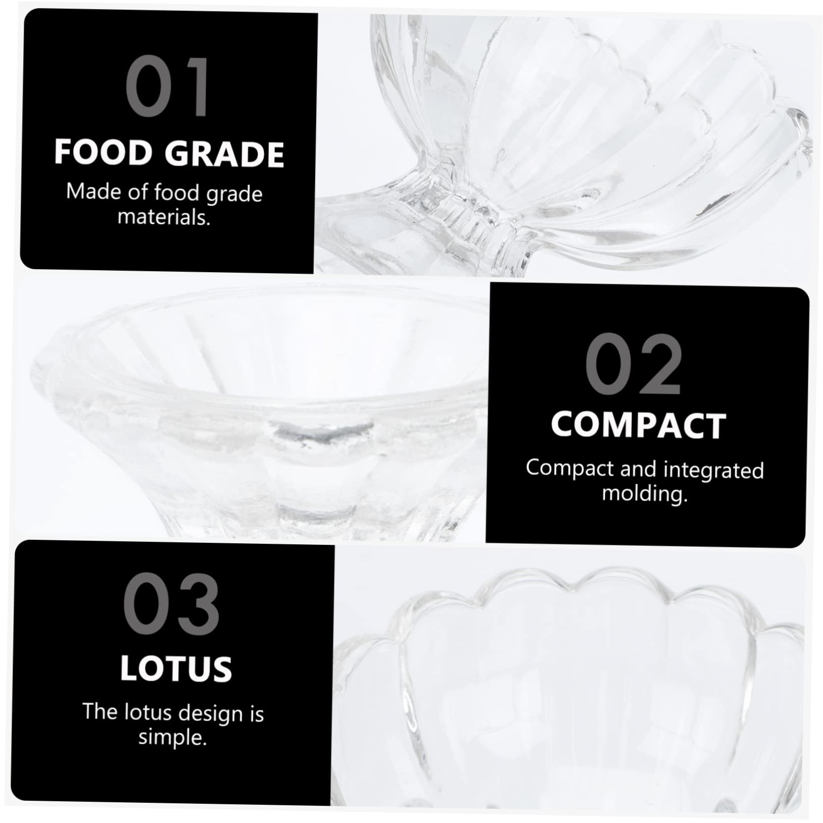 BESTonZON 5 Piezas Pudín De Vidrio Vasos Transparentes Para Porciones Copas De Parfait Transparentes Taza De Mousse Taza De Aperitivo Tazón De Postre De Vidrio Taza De Gelatina Con Cubierta