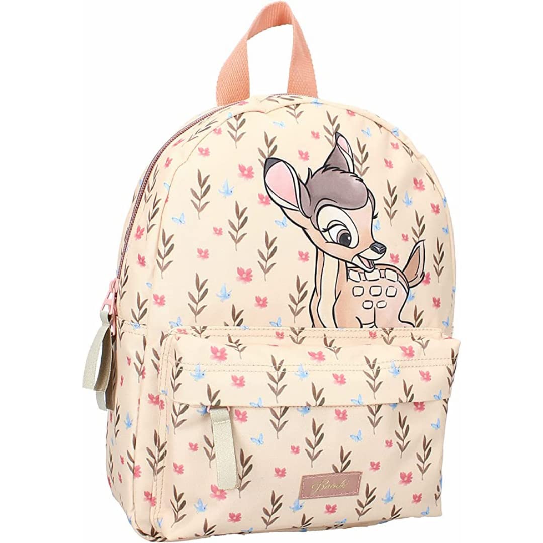mybagstory - Plecak - Bambi - Beżowy - Disney - Dzieci - Szkoła - Żłobek - Przedszkole - Przedszkole - Tornister dziewczęcy - Rozmiar 31 cm - Regulowane ramiączka - Pomysł na prezent
