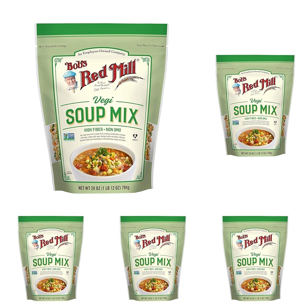 (best by 31 jul 2026) Bob's Red Mill Vegi Soup Mix, 28 oz (1 pack only)