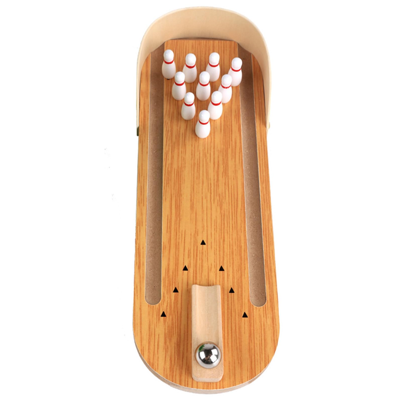 Kangnice Wood Tabletop Bowling Game Set Desktops Tabletop Bowling Game Bowling Toy Bowling Women Man