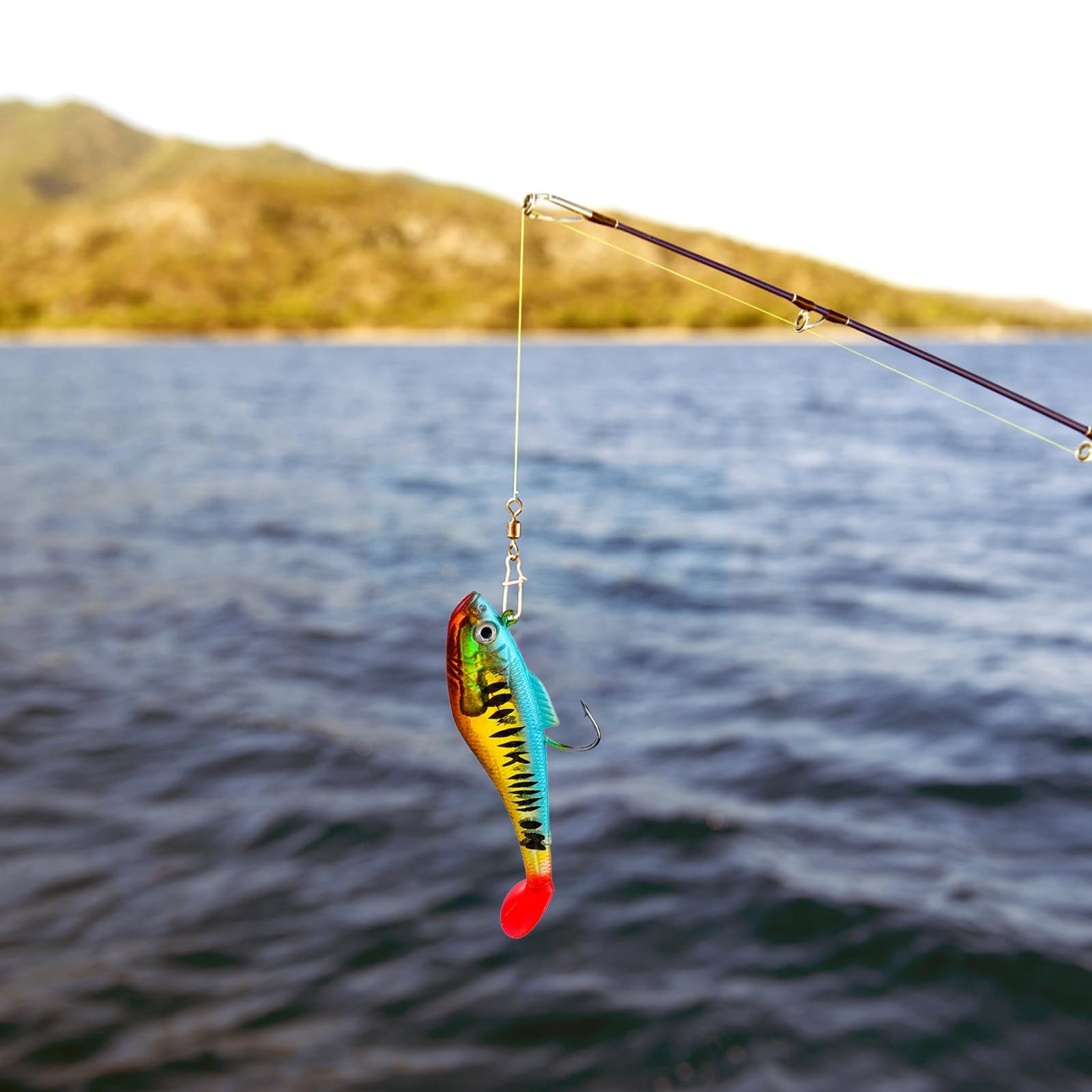 5 sztuk miękkich przynęt, sztucznych spinningów morskich, Minnow Spinning Sea, silikon, łatwy w użyciu, symulowany design, wielokrotnego użytku, nadaje się do wszystkich rodzajów ryb (11 cm)