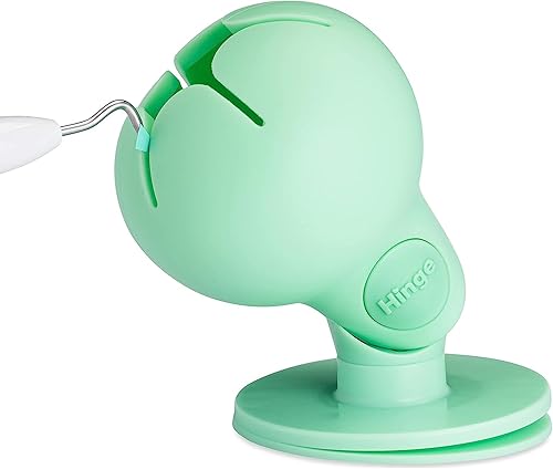 tweexy Hinge Untippable - Colector de desechos de vinilo para deshierbe Smartgrip Anti-derrame Airlock Ventosa Soporte de hojas de papel adhesivo