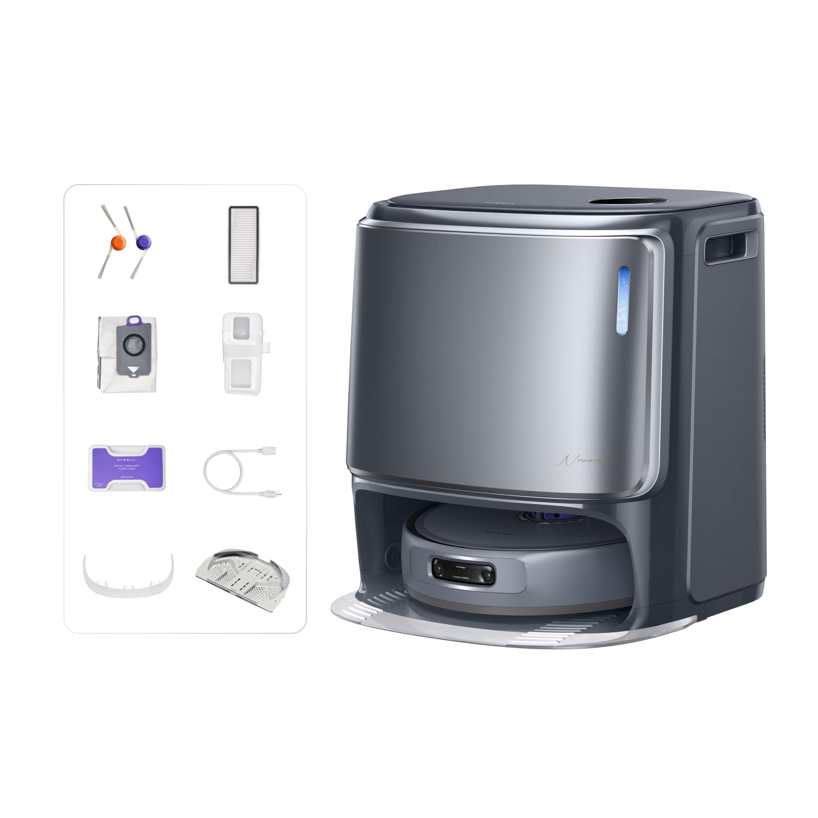 NARWAL Freo Z10 Ultra Robot Aspirador con Potencia De Aspiración 18000 Pa, Extensión Dinámica De Mopa, Sistema Anti-Enredos Y Limpieza Inteligente con Separación Húmedo/Seco