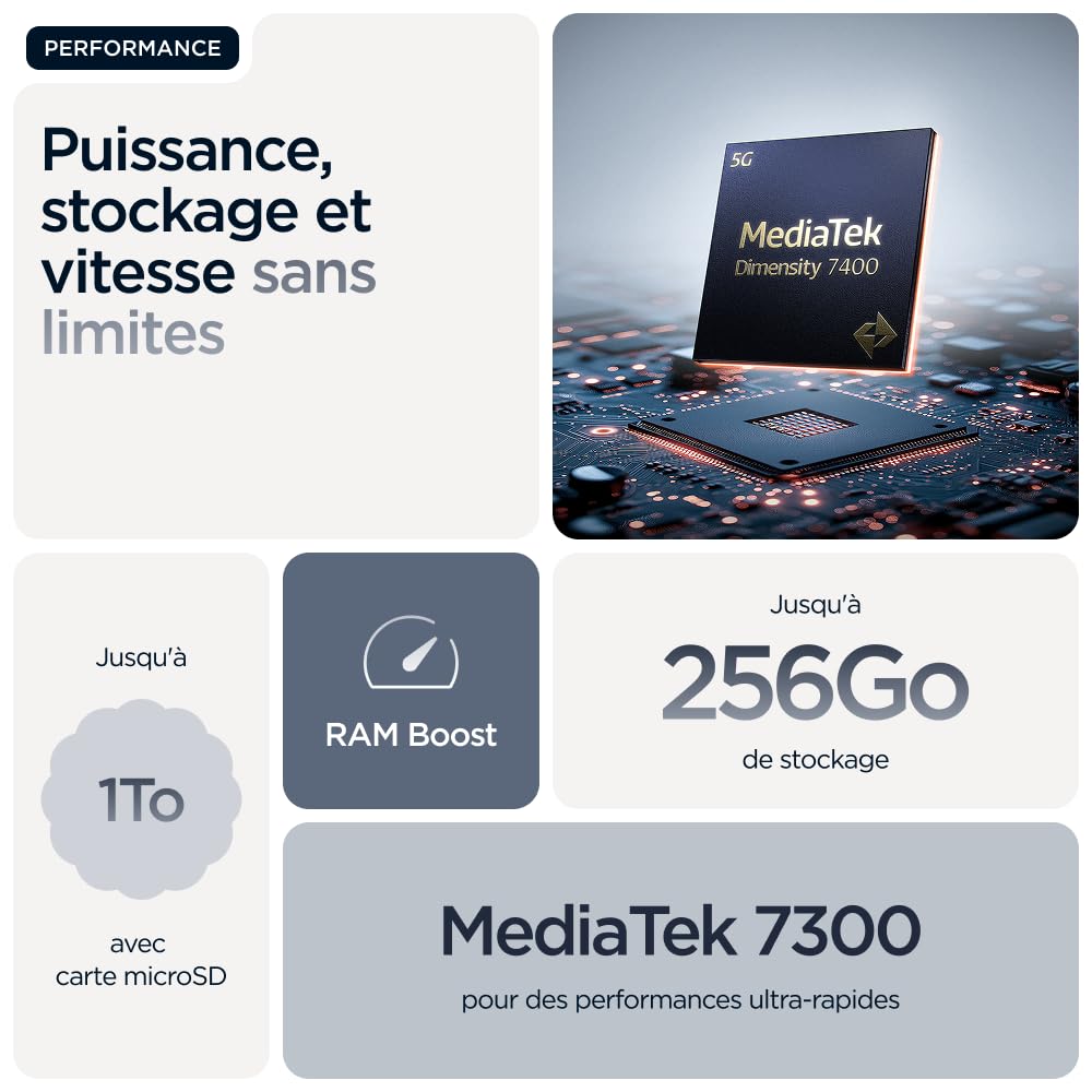 Motorola Edge 60 Fusion 256 GB, odblokowany smartfon, ekran 6,67", aparat 50 MP, bateria 5200 mAh, stream (szary), etui ochronne i kabel USB C w zestawie