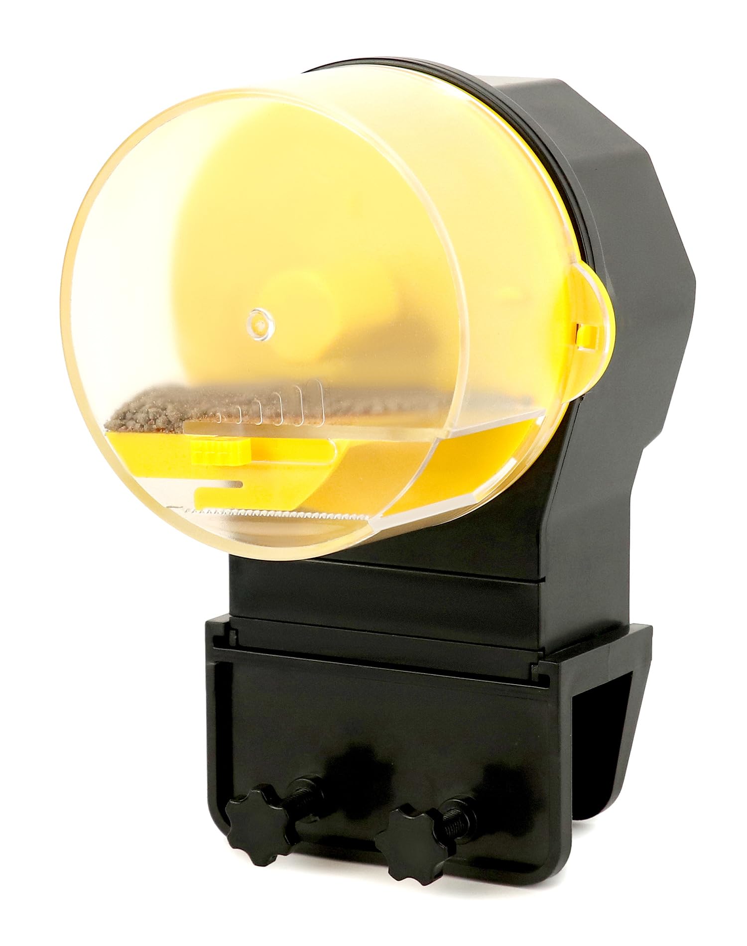 QWORK® Alimentador automatico Acuario, Comedero Peces de Vacaciones con Temporizador, 12/24 Horas alimentación Regular, 210ml Gran Capacidad