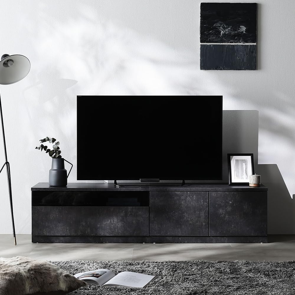 Amazon｜RASIK テレビ台 ローボード 幅150cm 引き出し×扉収納タイプ