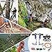 WMLBK Tree Climbing Gear, Tree Climbing Spike Tree Climbing Gear Pole Climbing Spurs Tool Adjustable Straps with Non-Slip Pedal With Upgrade Protection Belt For Climbers, Hunting, Observation, Logging