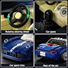 Mould King 27040 Technic Speed Champions Racing Car Building Blocks 911 Sports Car Clamping Blocks with Acrylic Display Case Model Cars for Collecting (366 Pieces)