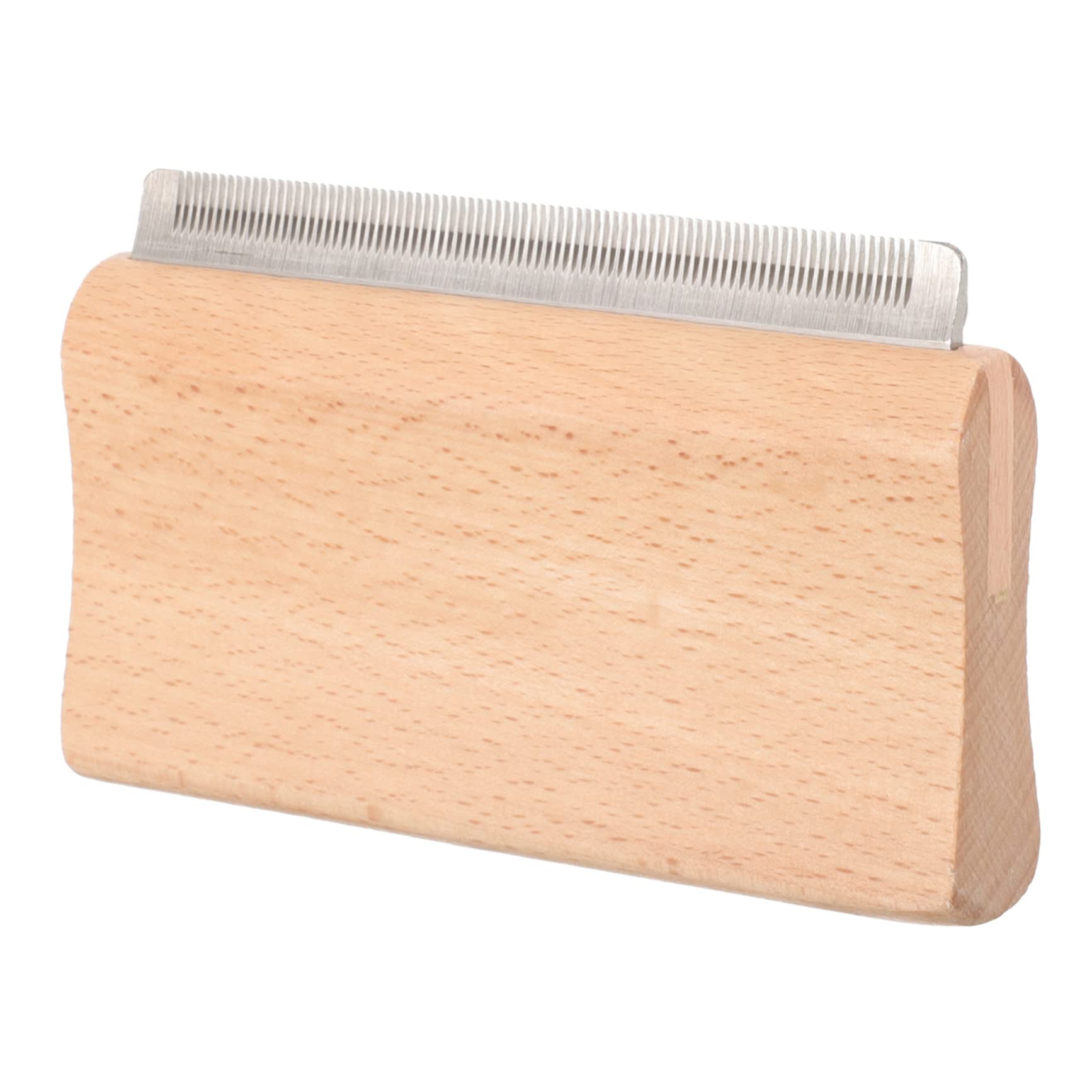 minkissy Cepillo de madera para caballos de 4 piezas, suministros agrícolas, cepillo removedor de pelo, cepillo de metal para caballo, herramienta de aseo para caballos, herramienta de eliminación de