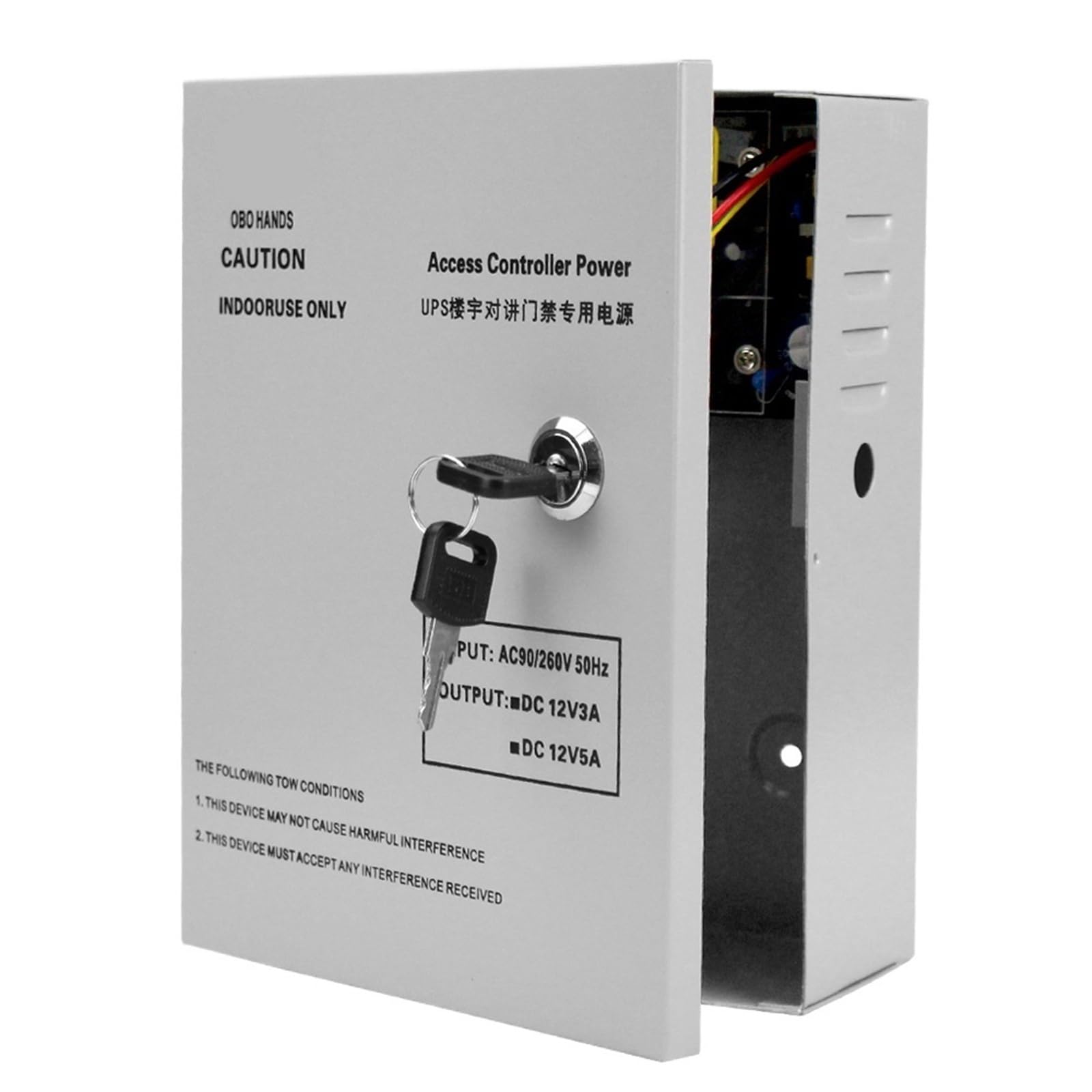 DYX5A System kontroli dostępu UPS Skrzynka zasilająca do wszystkich rodzajów elektrycznych zamków do drzwi do kontroli dostępu-12 V 5 A