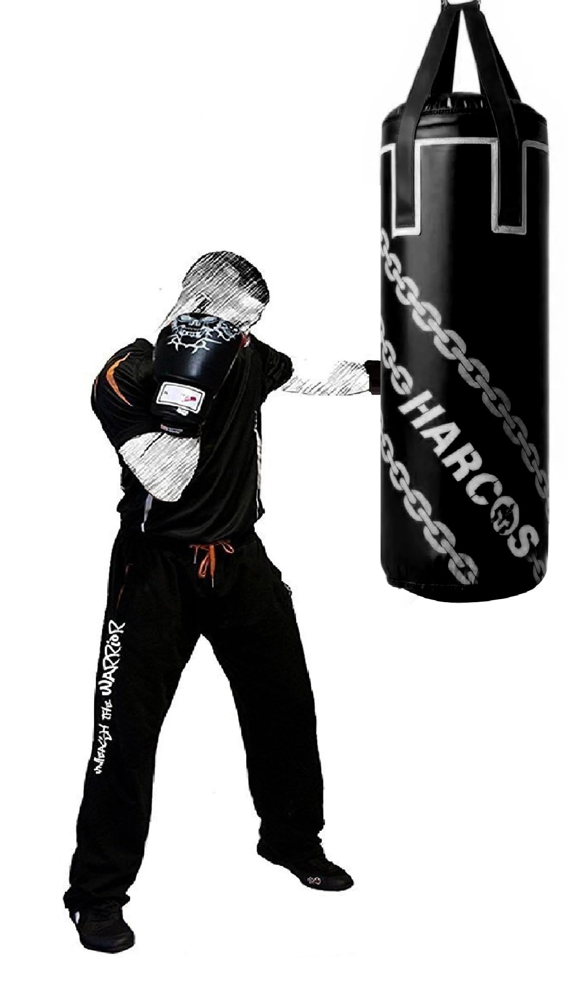 Harcos Unfilled Synthetic Leather high Performance Heavy Duty Punching Bag Professional Boxing Bag for Boxing | MMA | Muay Thai | Kickboxing |Taekwondo Fitness Exercise. (Black, 4 Feet (48 Inches))-picture-12