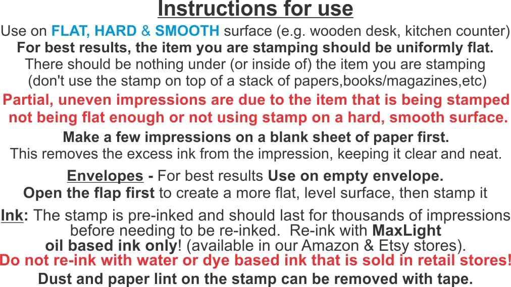 Self Inking Return Address Stamp - Custom 4 Line Personalized Address Stamp for Envelopes, Wedding Invitations, Business, Mailing Labels (Emily Davis)