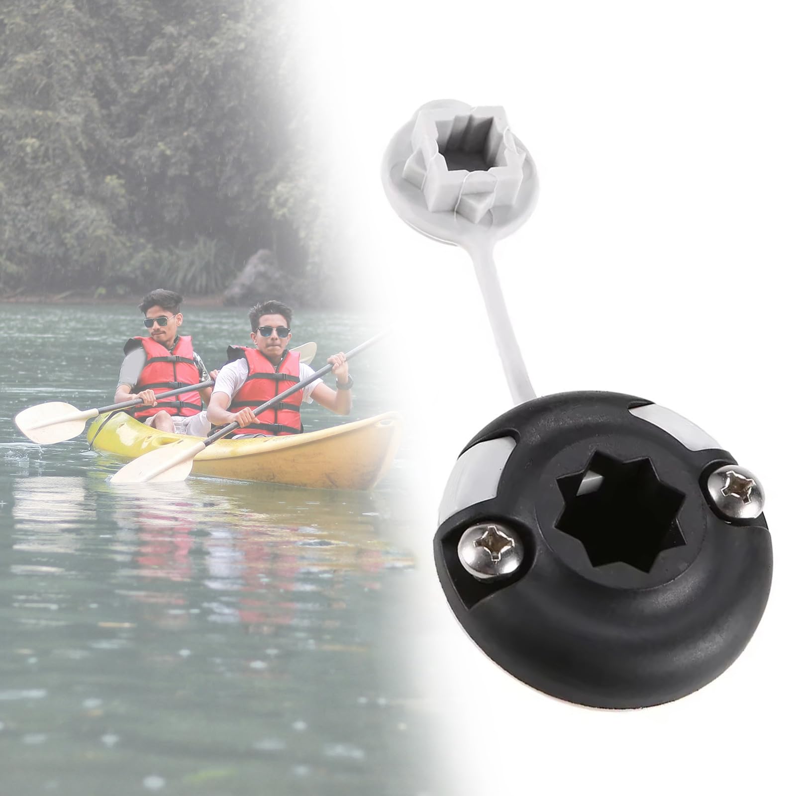 Canoe Kayak Base di Montaggio con Viti Barche gonfiabili Supporto per Canna da Pesca in Mare Base di Montaggio Base di Montaggio per ringhiera di Barche