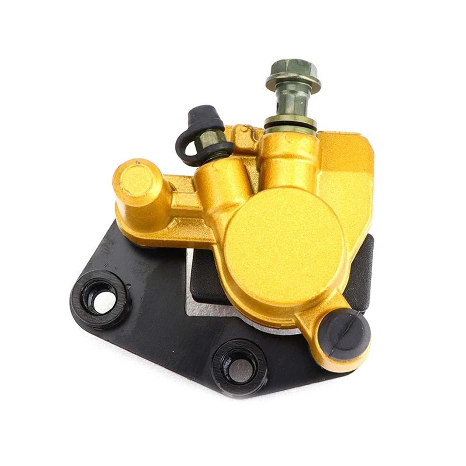 Pinzas Freno Pinzas de pistones de freno Pinzas de freno de disco hidráulicas delanteras compatibles con scooters de 50 cc, 110 cc y 125 cc, ciclomotores GY6 para cuatro personas.(Gold)