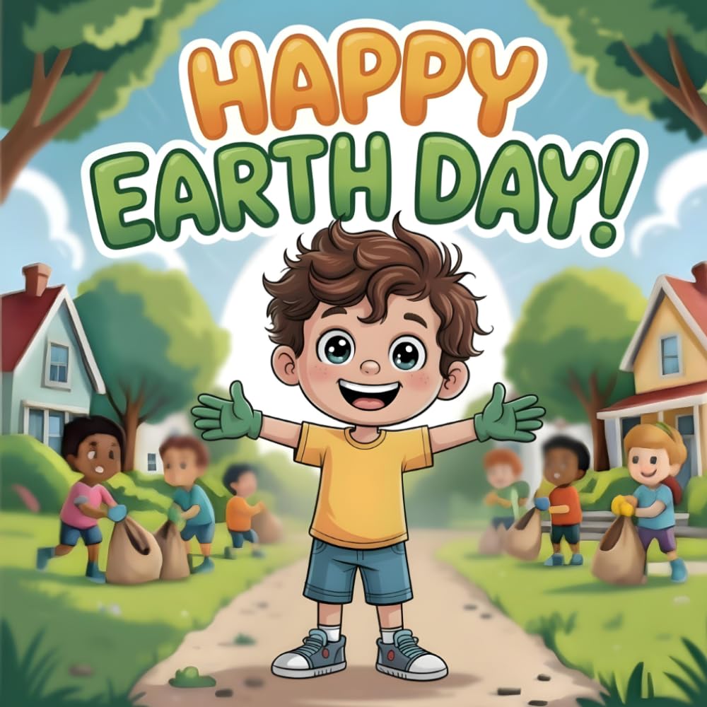 Happy Earth Day: A Fun and Educational Story for Kids About Protecting Our Planet, Neighborhood Clean-Ups, and Making a Difference Every Day