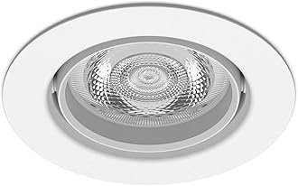 Philips LED Impala Recessed Spot Light 2200 - 2700K [Warm Glow Dimmable - White] for Indoor Lighting, Bedroom, Bathroom