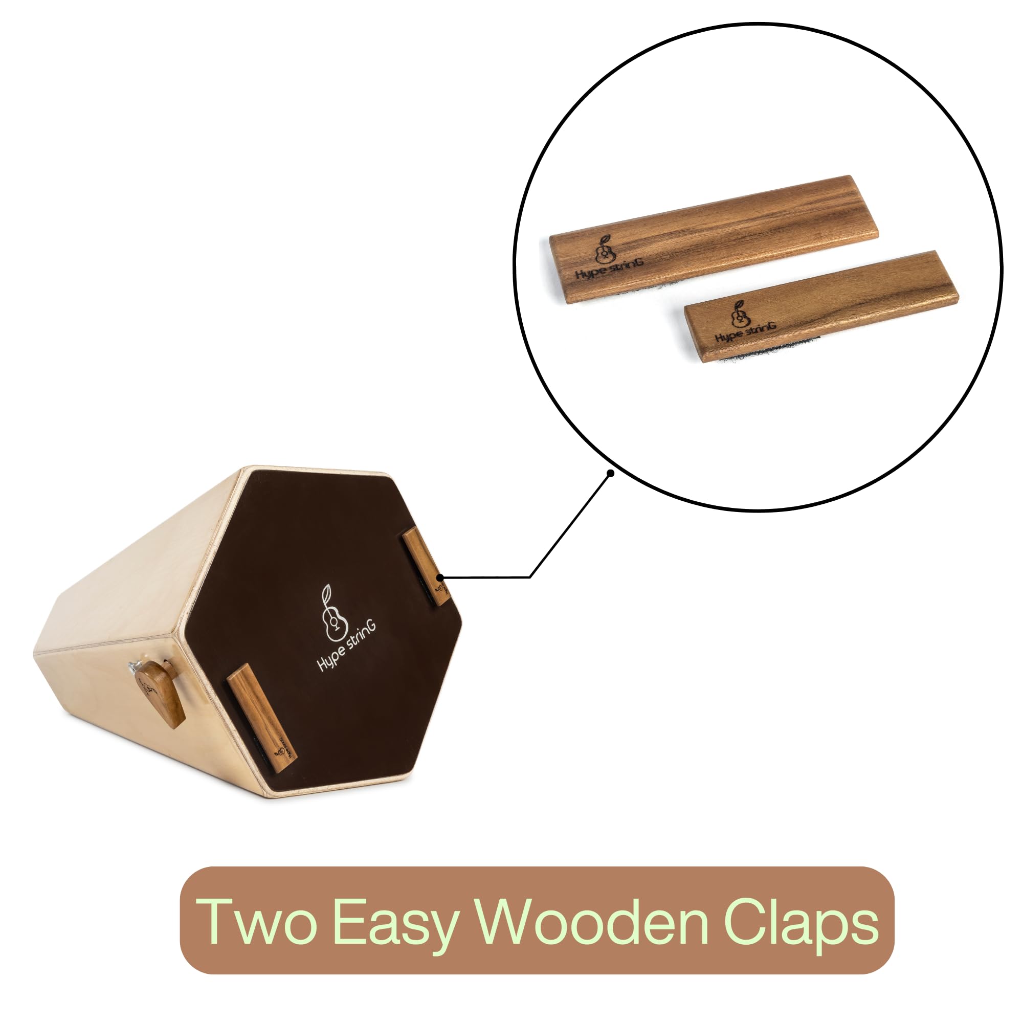 Hype String Wooden Cajon Attachments Set, Lightweight Percussion Accessories - Image 3 thumbnail
