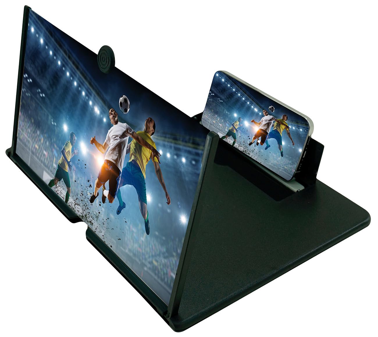 PEARL Bildschirm-Lupe mit Ständer – 16' Display-Lupe (40,6 cm) für Handy-Displays, schwarz