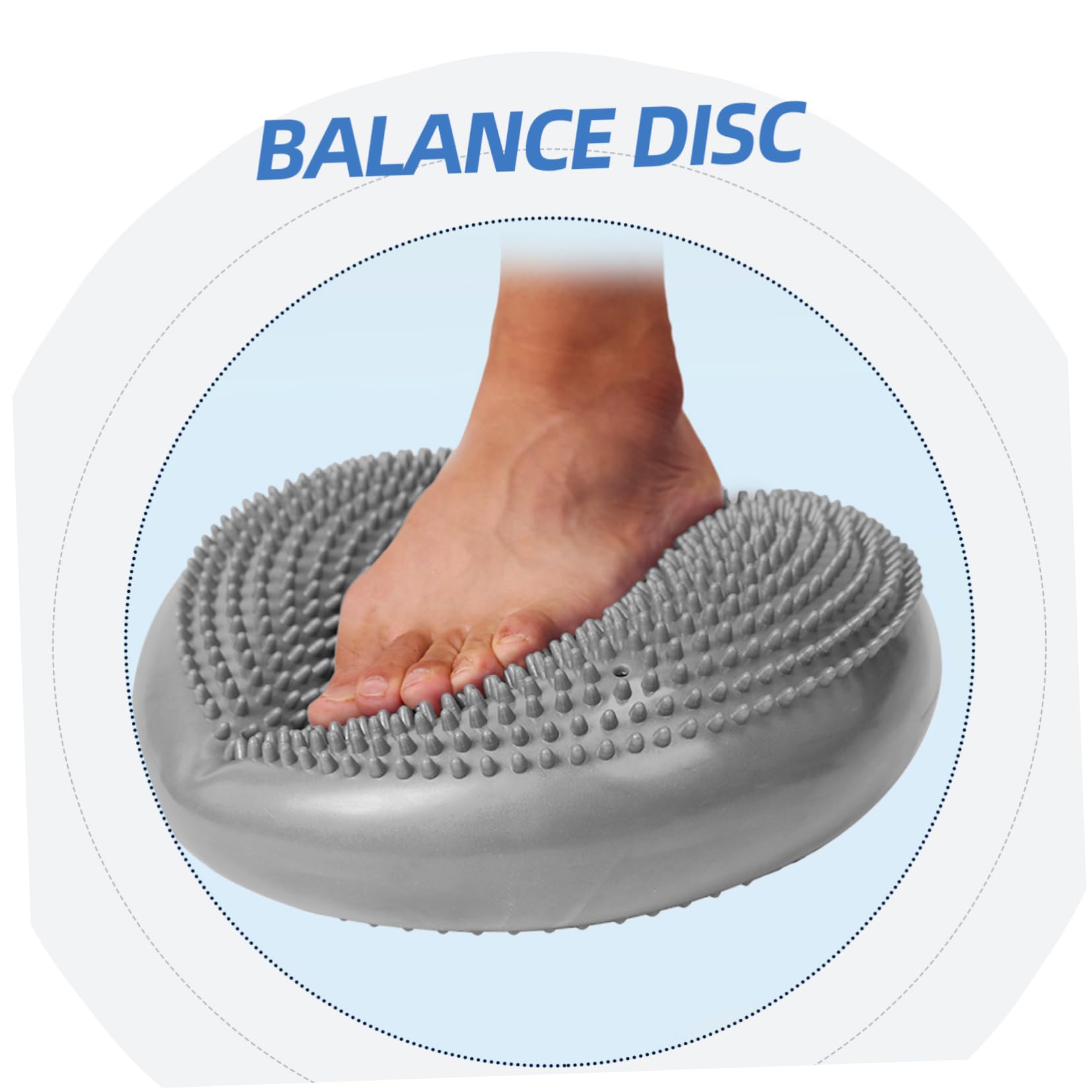 HANABASS Coussin D'équilibre pour Renforcer Le Tronc et Soulager Le Mal de Dos Pompe à Main Gonflable en PVC Coussin Oscillant Extra Épais pour Garçon et Filles